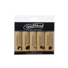 Set 5 buc Lubrifianti pe Baza de Apa, Aroma Ciocolata, Diverse Sortimente, 5x30 ml