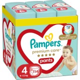 Scutece-chilotel Pampers Premium Care Pants XXL Box Marimea 4, 9-15 kg, 114 buc