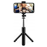 Cumpara ieftin Selfie stick, trepied, Izoxis, telescopic, cu telecomanda, bluetooth, 60 cm, Isotrade