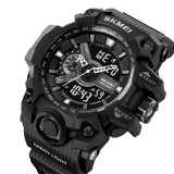 Ceas Digital Barbati SKMEI 2396 Negru , Functii Multiple, Design Sport, Afisaj LED, Alarma, Rezistent la Apa 5ATM