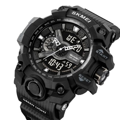 Ceas Digital Barbati SKMEI 2396 Negru , Functii Multiple, Design Sport, Afisaj LED, Alarma, Rezistent la Apa 5ATM foto