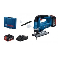 Bosch GST 185-LI Ferastrau vertical brushless 125mm + 2 acumulatori Li-Ion, 18V, 4Ah CoolPack + Incarcator rapid + variza profesionala - 4059952589138