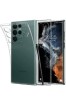 Husa silicon cu protectie camera pentru Samsung Galaxy S22 Ultra, Transparent, Fara snur