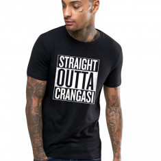 Tricou negru barbati - Straight Outta Crangasi - L