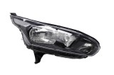 Far Ford Transit/Tourneo Connect, 03.20, Dreapta, tip bec H15+H7, reglare electrica, cu lumini de zi, cu motoras reglare far, ECE, culoare negru,, TYC
