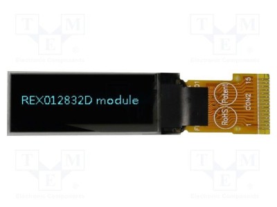 Afișaj OLED grafic 0,91&amp;quot; 128x32 albastru RAYSTAR OPTRONICS foto