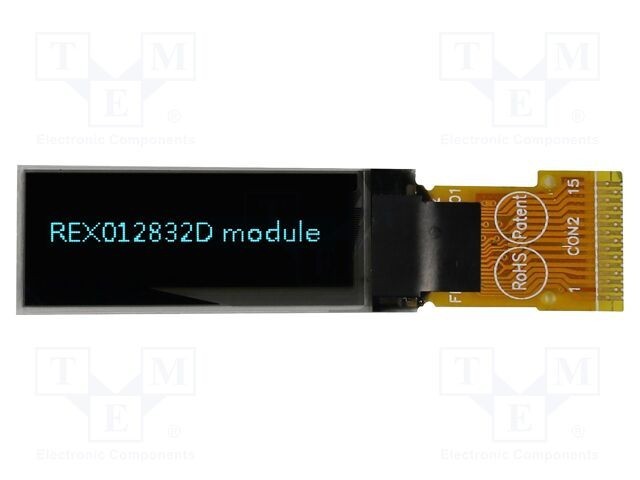 Afișaj OLED grafic 0,91&quot; 128x32 albastru RAYSTAR OPTRONICS