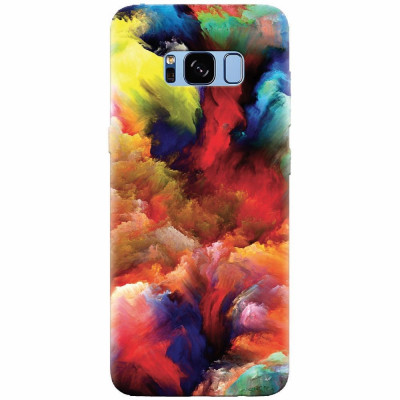 Husa silicon pentru Samsung S8 Plus, Oil Painting Colorful Strokes foto