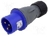 Conector alimentare AC, IEC 60309, IP44, 32A, 250V AC, 3 pini, AMPHENOL - 2CMA101975R1000