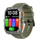 Cumpara ieftin Smartwatch Blackview W80 Pro, Verde, Ecran TFT Tactil 1.91 , Asistent Vocal, GPS, Lanterna LED, Monitor Ritm Cardiac si Oxigen in Sange, Mod Sport, 90