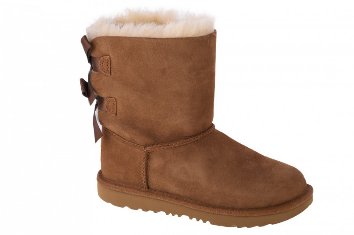 Cizme de iarna UGG Bailey Bow II Kids 1017394K-CHE maro