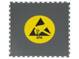 Covoraș de podea ESD gri &icirc;nchis, anti-alunecare, 0,49 m