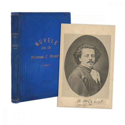 Mircea C. Rosetti, Nuvele, 1882, cu semnătura autorului foto