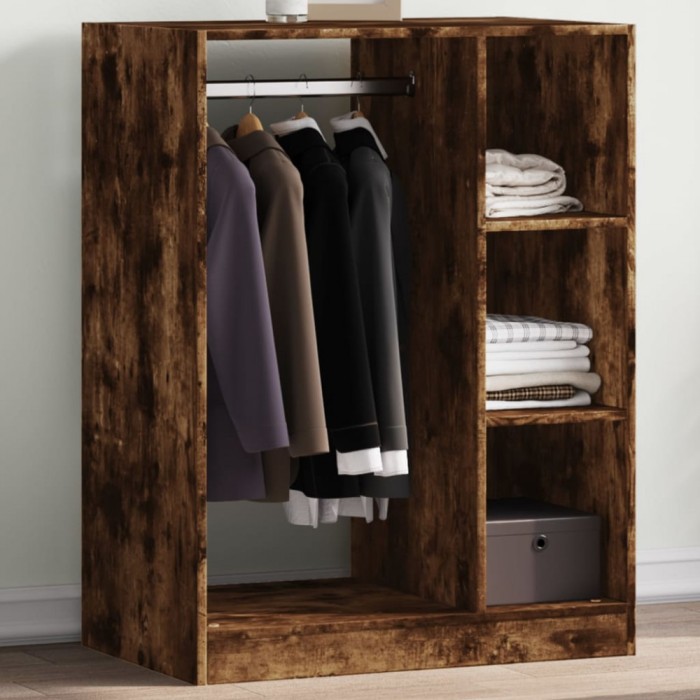 vidaXL Dulap, stejar fumuriu, 77x48x102 cm, lemn prelucrat 840811