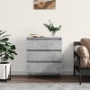 VidaXL Servantă, gri beton, 60x35x70 cm, lemn prelucrat 827184