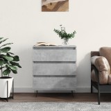 vidaXL Servantă, gri beton, 60x35x70 cm, lemn prelucrat