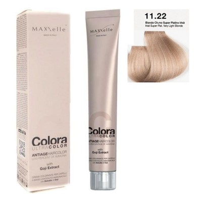 Blond Super Deschis Platinat Irizat 11.22 Vopsea Colora MaXXelle cu extract de Goji 100 ML foto