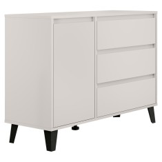 Comoda DTD laminat casmir negru Bogan 110x38,8x78,4 cm