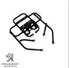 Portbagaj metalic spate original Peugeot Ludix 10 - Ludix 12 - Ludix 14 Classic 2T 50cc (culoare: negru) - compatibil modele cu un loc foto