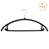 Umerase din Plastic Negre Catifelate, 44x21cm, 4 buc, CMCLASS