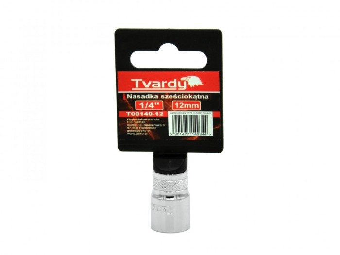 Tubulara hexagonala 1/4&quot; 12mm, Tvardy T00140-12