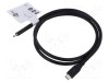 Cablu USB 4.0 USB-C 1m negru Goobay 40Gbps Power Delivery