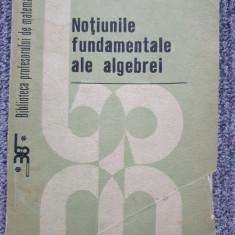 NOTIUNILE FUNDAMENTALE ALE ALGEBREI-I. R. SAFAREVICI, 1989, 312 pag, stare buna