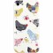 Husa silicon pentru Apple Iphone 5c, Chickens