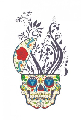 Sticker decorativ, Skull, 90 cm, 219STK-8 foto