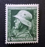 Germania (Deutsches Reich) 1935 - Ziua Comemorării Eroilor "Heldengedenktag 1935" 6 Pf. (Marcă Poștală Neștampilată) - Cod: -OD1