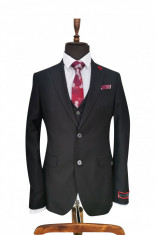 Costum barbati talia 0 slim fit Brett (Marime: EU/48) foto