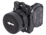 Comutator apăsare 22mm 1 NO negru XB5