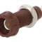 Soclu Banana 4mm Maro Nichelat 10A 250V 28.5mm