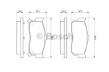 Set placute frana,frana disc NISSAN ALMERA II (N16) (2000 - 2016) BOSCH 0 986 461 144