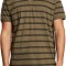 Tricou polo cu maneca scurta pentru barbati ESPRIT 043EE2K310, khaki cu dungi verzi, marime L - OUTLET
