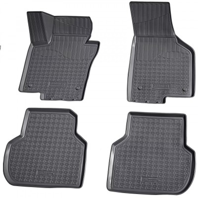 Set de 4 covorase cauciuc 3D stil tavita premium pentru VW Jetta VI, 6 2010-2018 foto