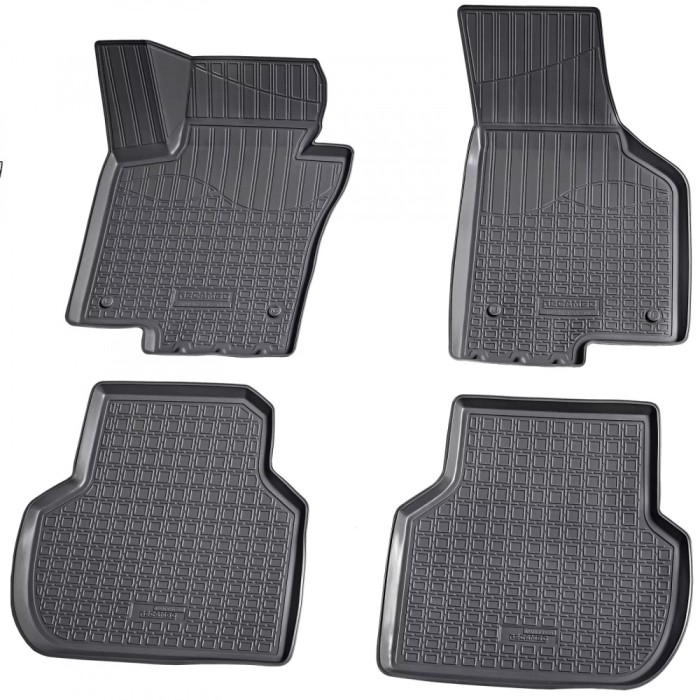 Set de 4 covorase cauciuc 3D stil tavita premium pentru VW Jetta VI, 6 2010-2018