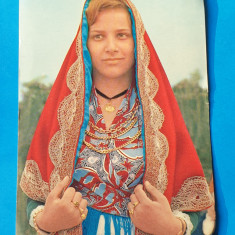 Carte Postala veche - Portret de femeie - costum sardi