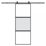vidaXL Ușă glisantă cu set de feronerie sticlă temperată și aluminiu