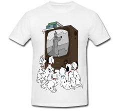 Tricou &amp;quot; Dalmatieini la TV &amp;quot; foto