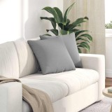 vidaXL Perne pentru canapea 2 pcs Gri 45 x 45 cm țesătură 42013924