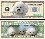 !!! SUA = FANTASY NOTE = BICHON FRISE - 2011 - UNC / SERIA CAINI , WOOF