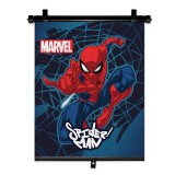 Roleta parasol auto 36x45cm Spider Man MARVEL, 1 buc, pentru toate modelele de masini, rulare automata cu buton, brand Seven