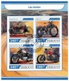 DJIBOUTI 2017 - Motociclete /set complet - colita + bloc