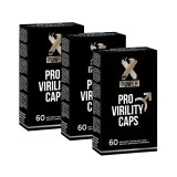 Cumpara ieftin Pachet bărbați: 3 cutii capsule XPOWER Pro Virility, pentru potență, virilitate, stimulare erecție și creștere testosteron, 3 x 60 buc