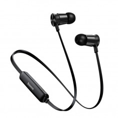 Casti In Ear Sport Handsfree Baseus Encok Negre Ngs07-01 Cu Volum Pe Fir Si Microfon foto