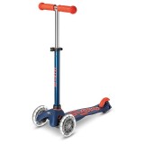 Trotinetă MICRO Mini DeLuxe LED navy blue