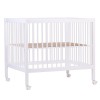 Tarc Childhome 97 cu roti 75x95 cm MDF Alb
