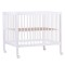 Tarc Childhome 97 cu roti 75x95 cm MDF Alb