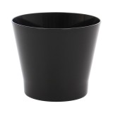 Ghiveci din plastic Zinnia, negru D 11.5 cm